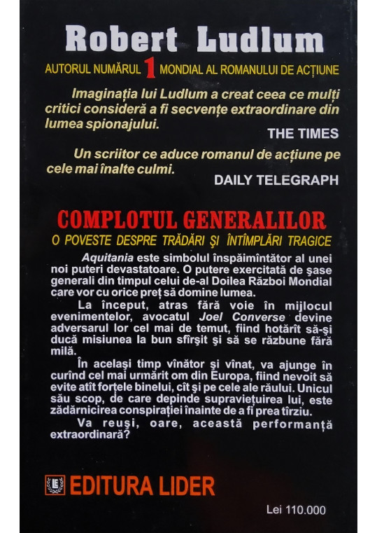 Complotul generalilor - Robert Ludlum