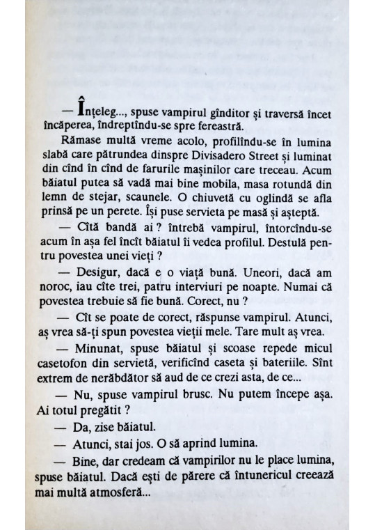 Interviu cu un vampir - Cronicile vampirilor - Anne Rice