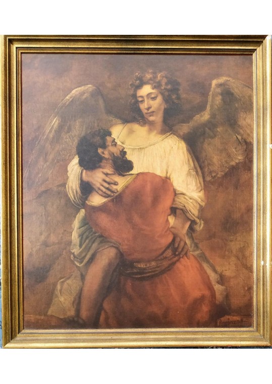 Rembrandt-Lupta lui Iacov cu Îngerul