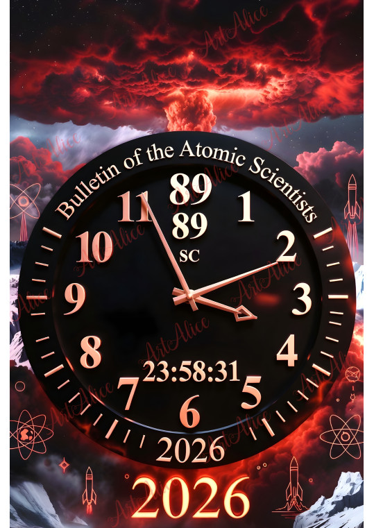 Doomsday Clock at 89 Seconds to Midnight 2026! ☢️ #NuclearAlert ❄️ Doomsday Clock at 89 Seconds to Midnight 2026! ☢️ #NuclearAlert ❄️